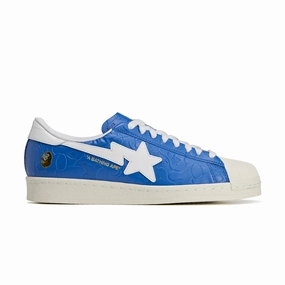 Ultra Light Cushioning Elevated Comfort   BAPE Superstar Vintage 'Blue'