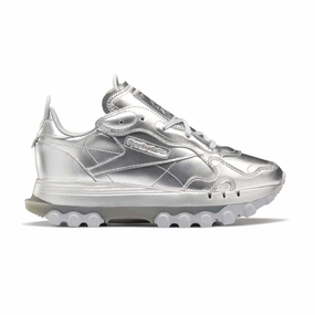 strap - type Effortless support   Cardi B Wmns Classic Leather 'Silver'