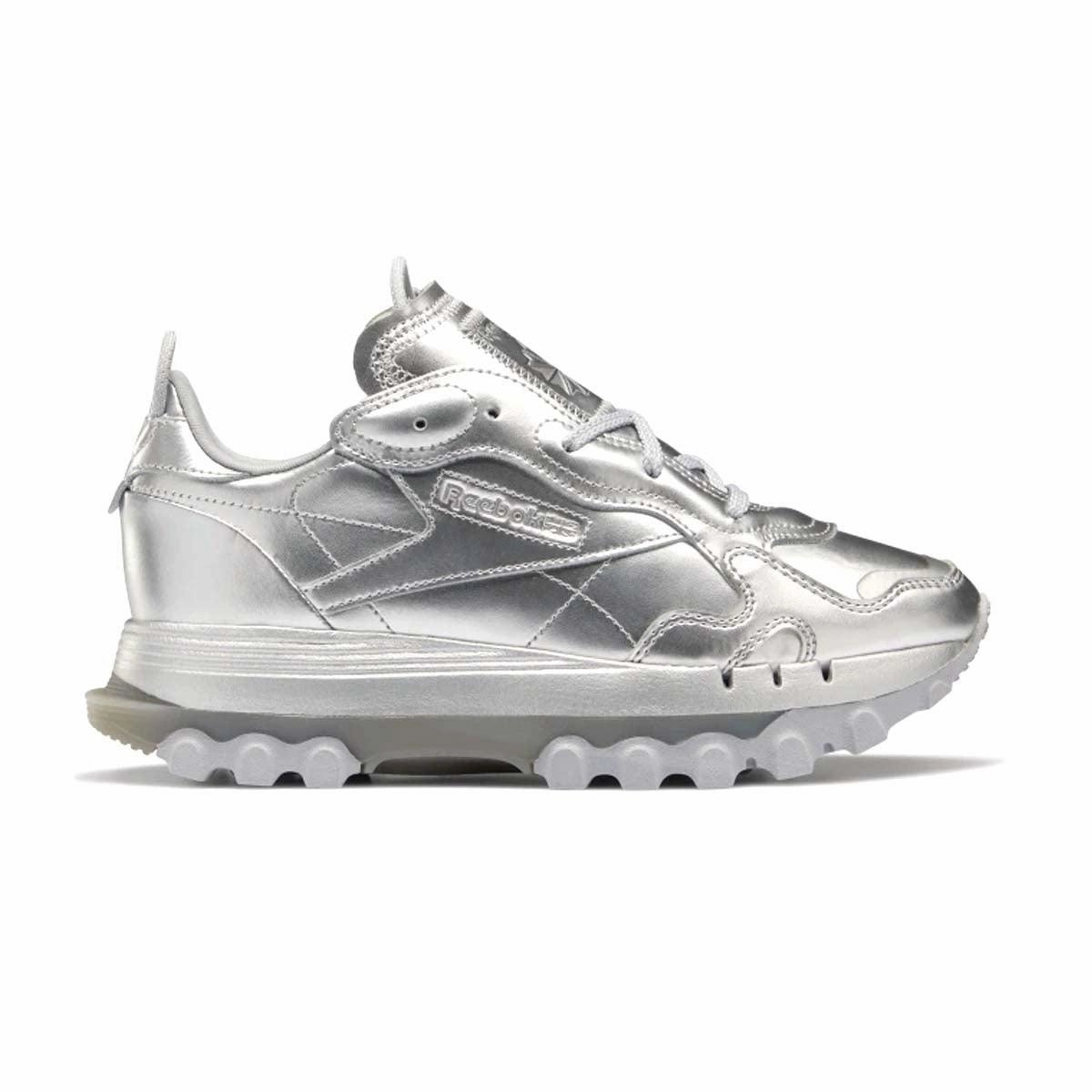 strap - type Effortless support   Cardi B Wmns Classic Leather 'Silver'