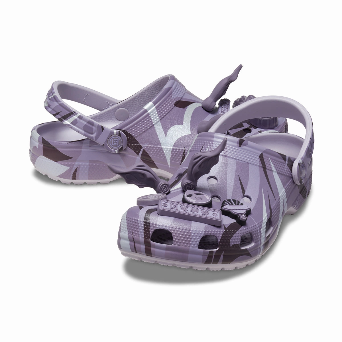   CLOT Classic Clog 'Mauve Mist' Friction Reduction Design side - zip