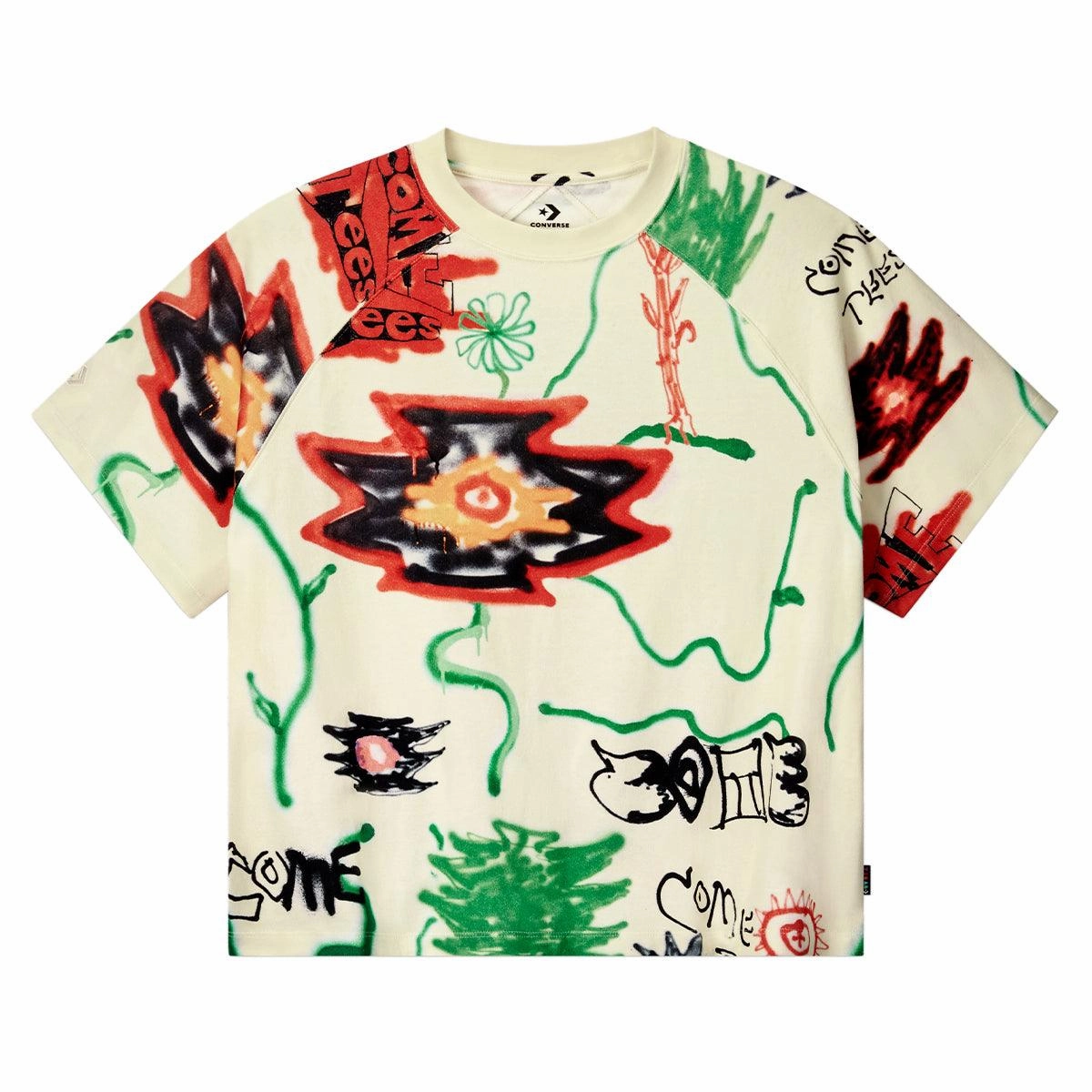   Come Tees Triangle Tee 'Floral' All Day Use Stay Dry