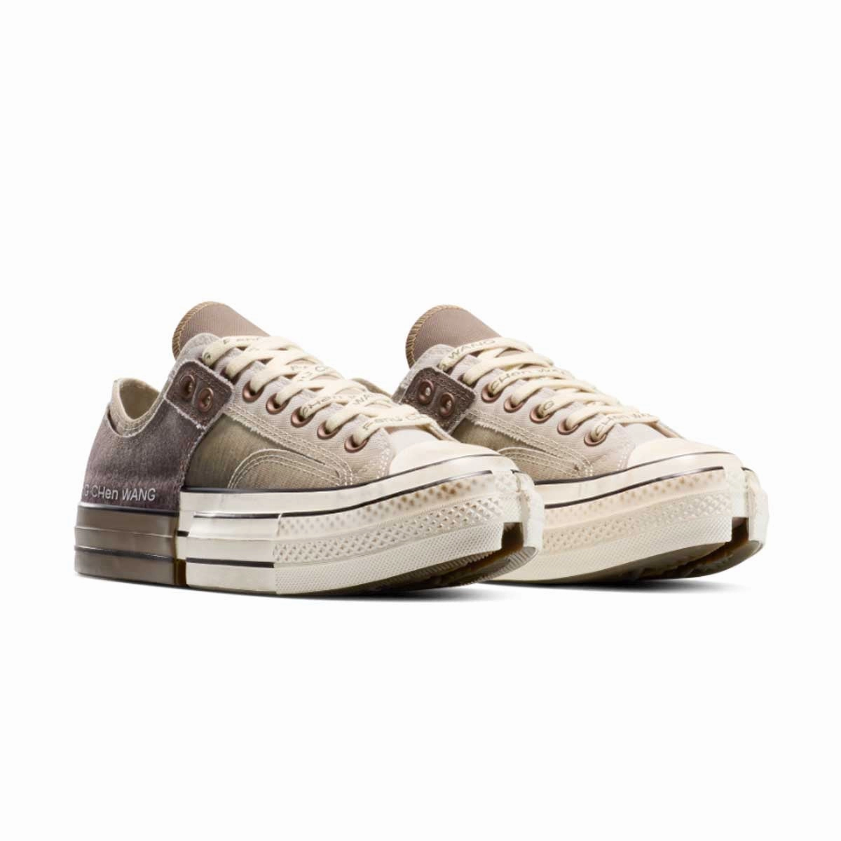 Bold flair   Feng Chen Wang 2-in-1 Chuck 70 Low Top 'Brown Egret'