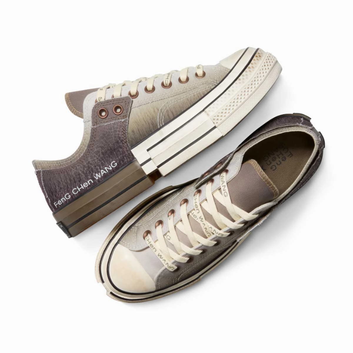   Feng Chen Wang 2-in-1 Chuck 70 Low Top 'Brown Egret' familiar