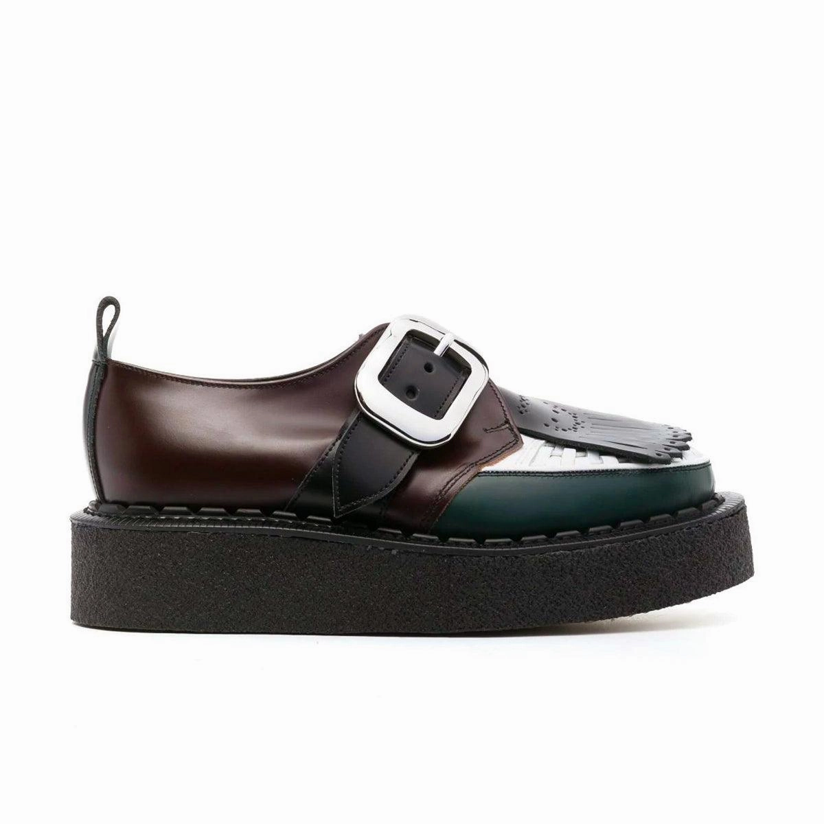   George Cox Wmns Creeper 'Oxblood Green White' Heel Lock Technology
