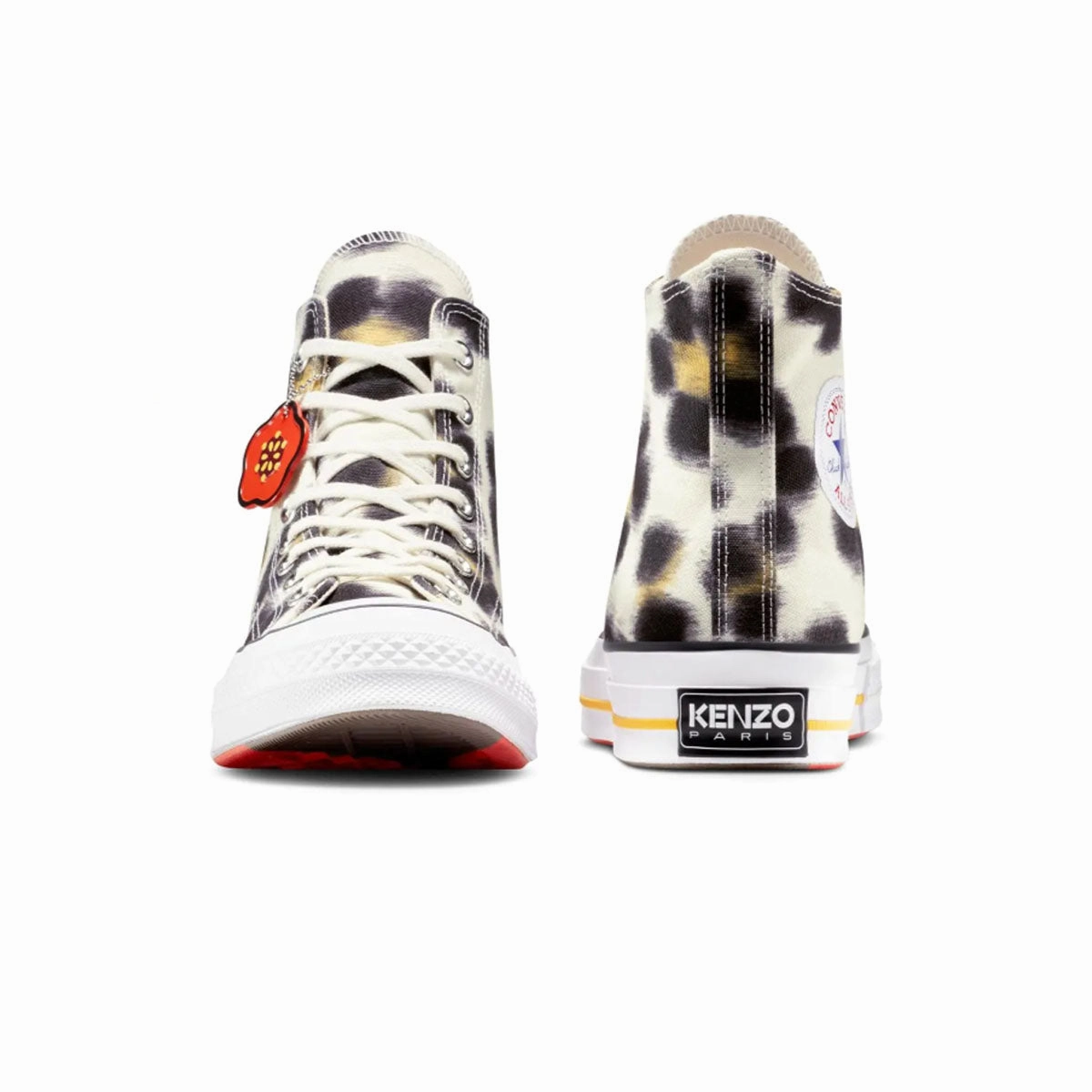 Supportive Heel Counter Traction pods   Kenzo Chuck 70 'Hana Leopard Sweet Corn'