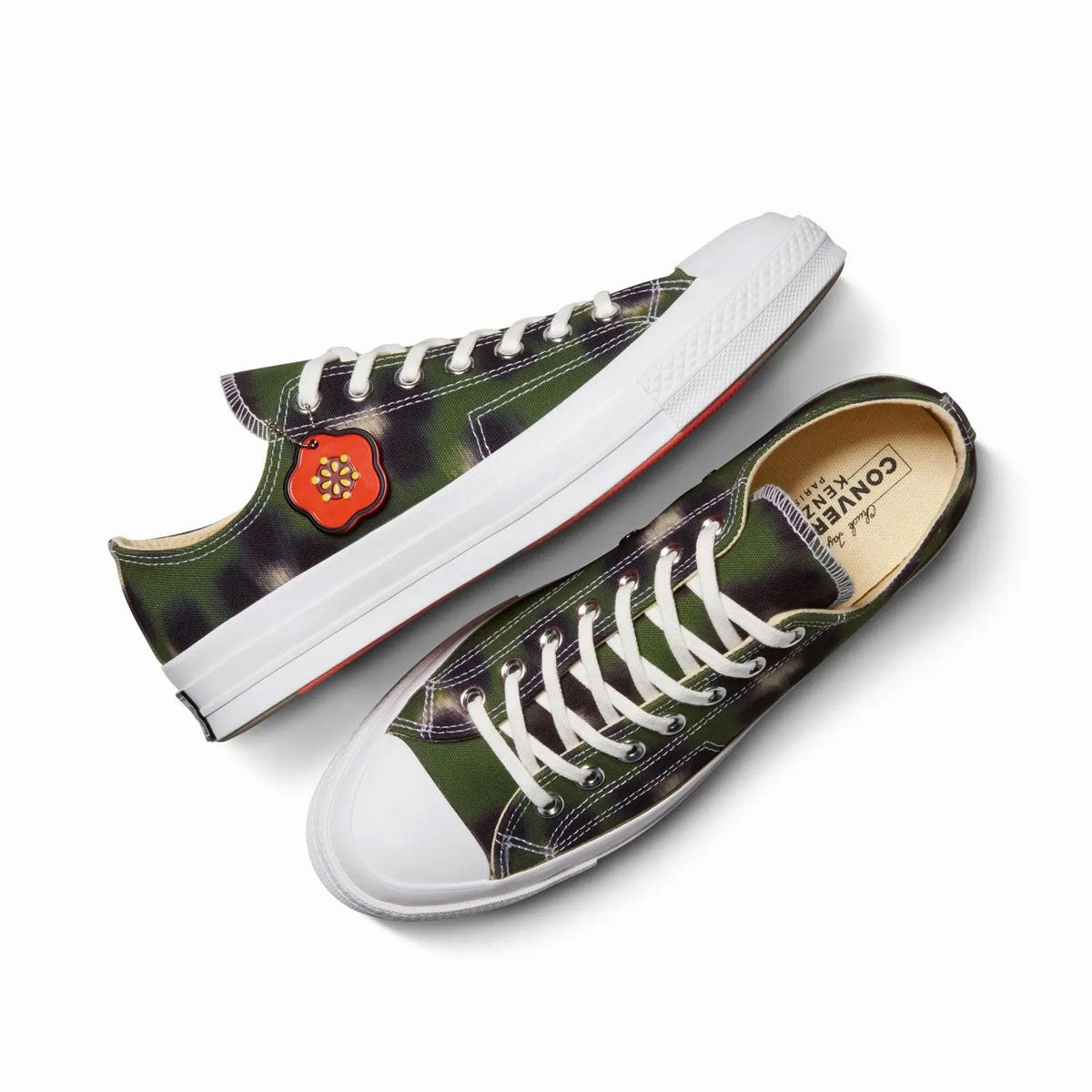   Kenzo Chuck 70 Lo 'Hana Leopard Cypress' trendy user Wide toe box