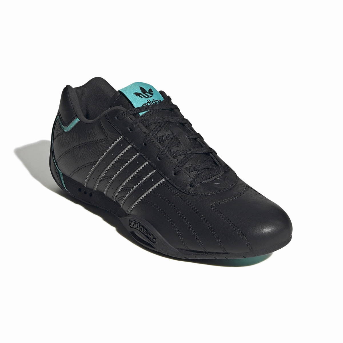   Mercedes AMG Petronas F1 Team Adi Racer Low 'Core Black Semi Mint Rush' Effortless support Fashion-Forward Look