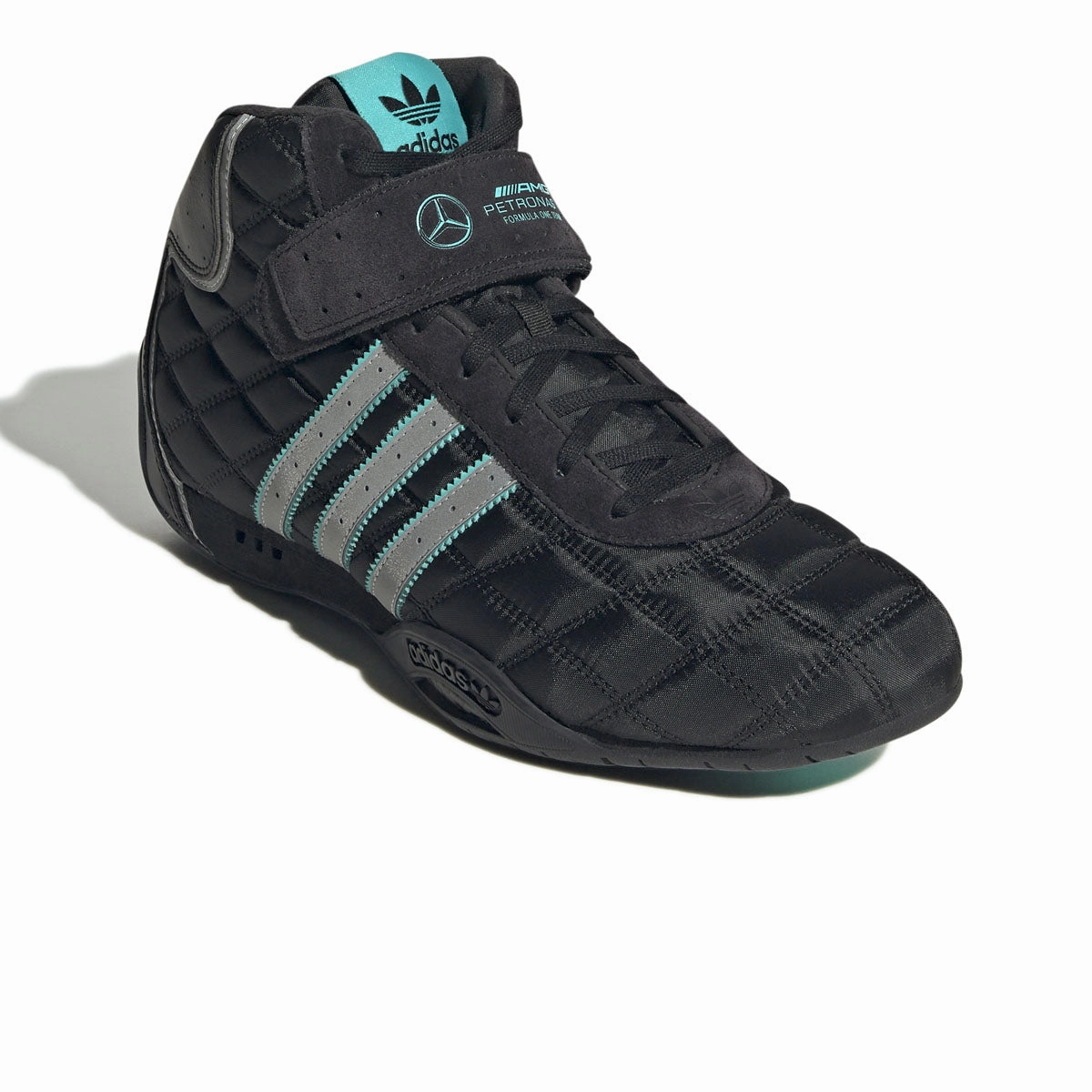 Padded flexibility monogrammed   Mercedes AMG Petronas F1 Team adiracer Hi 'Black Silver Metalic'