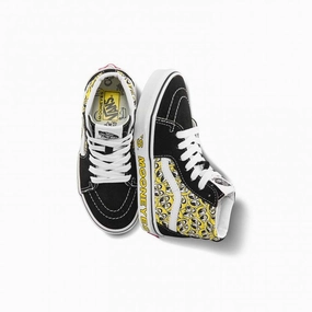 Peak Fit   Mooneyes Kid's SK8-Hi 'Black Yellow'