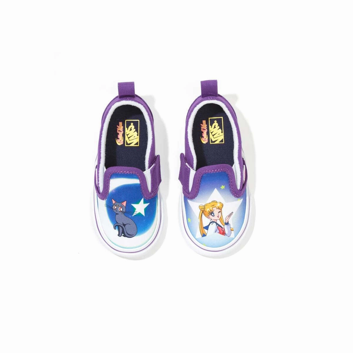   Sailor Moon Toddler's Slip-On V 'Blue Purple' Abrasion Resistant Heel Arch Fit