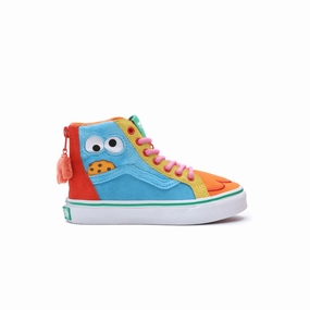 Ultralight Composite Plate Enhanced Traction Pattern   Sesame Street Kid's SK8-Hi Zip 'Multi'