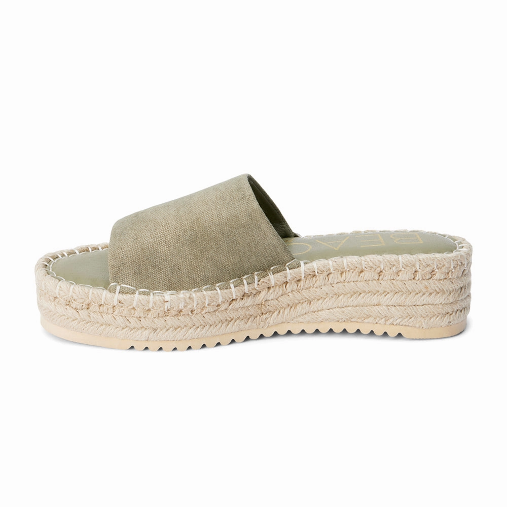 Anti Odor Tech Durable Stitching Techniques Skylar Espadrille Platform Slide Sandals