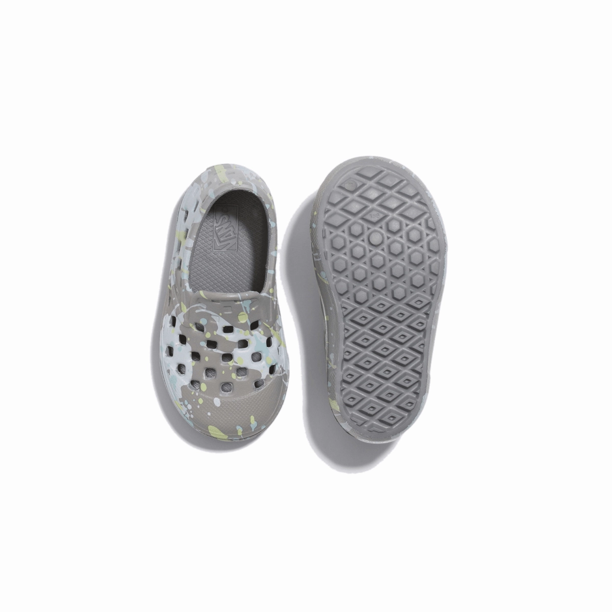 Toddler's Slip-On TRK 'Paint Splatter' On Demand Comfort Thermoplastic Heel Cup