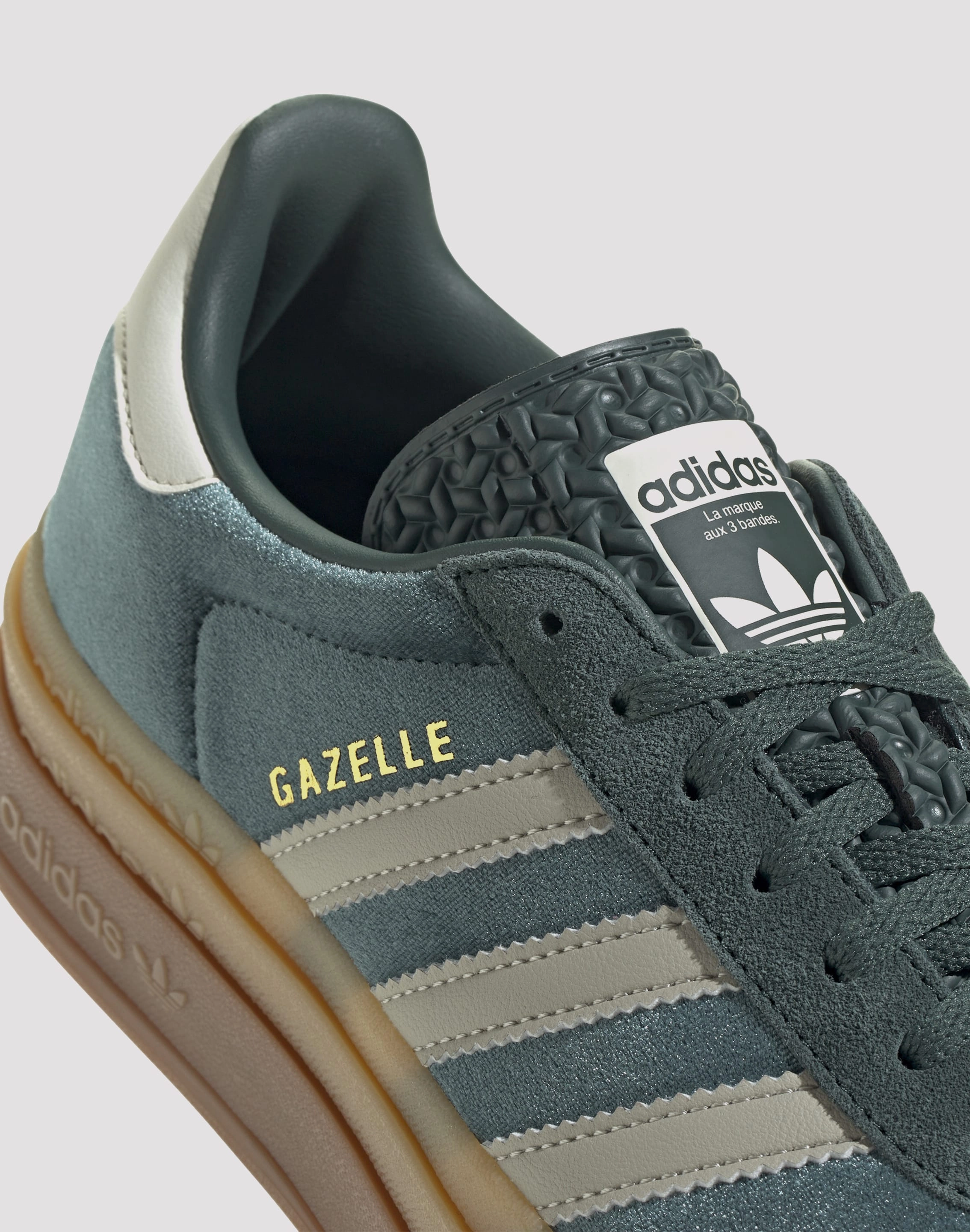 cushioning - level Flexible Arch Support Adidas Originals Gazelle Bold "Mineral Green/Putty Grey"