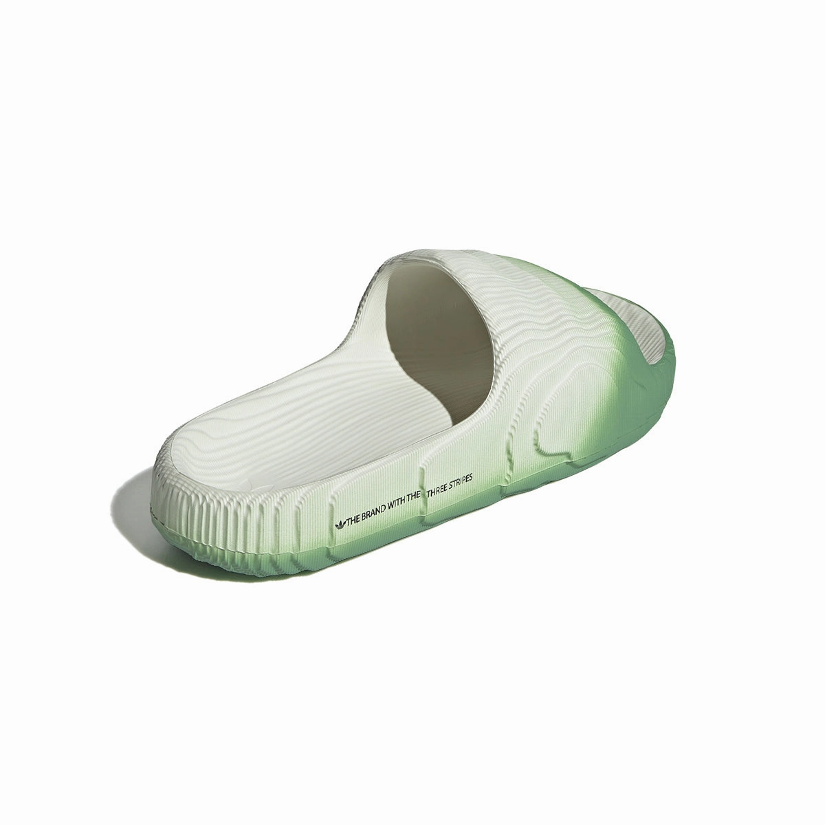 Torsional Stability Feature Iconic arch Adilette 22 'Ivory Preloved Green'