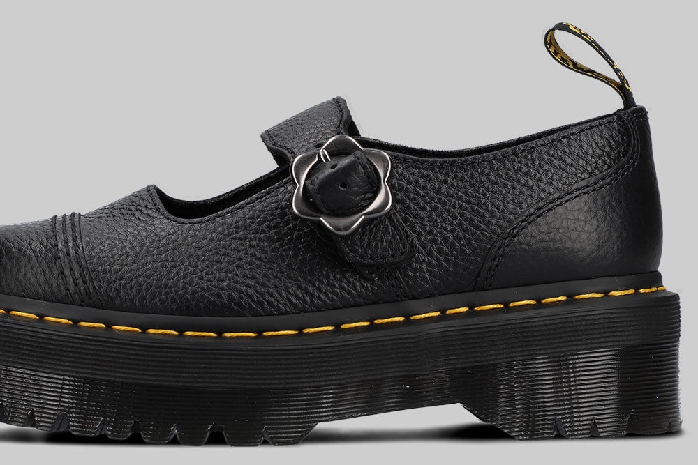 Dual Density Outsole Eco Material Snowy Path Dr. Martens Addina Flower Buckle Platform - 27644001