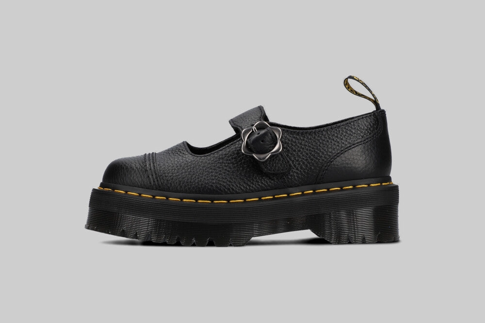 Dr. Martens Addina Flower Buckle Platform - 27644001 Protective Finish Mountain Climber Protective Finish Urban Commute