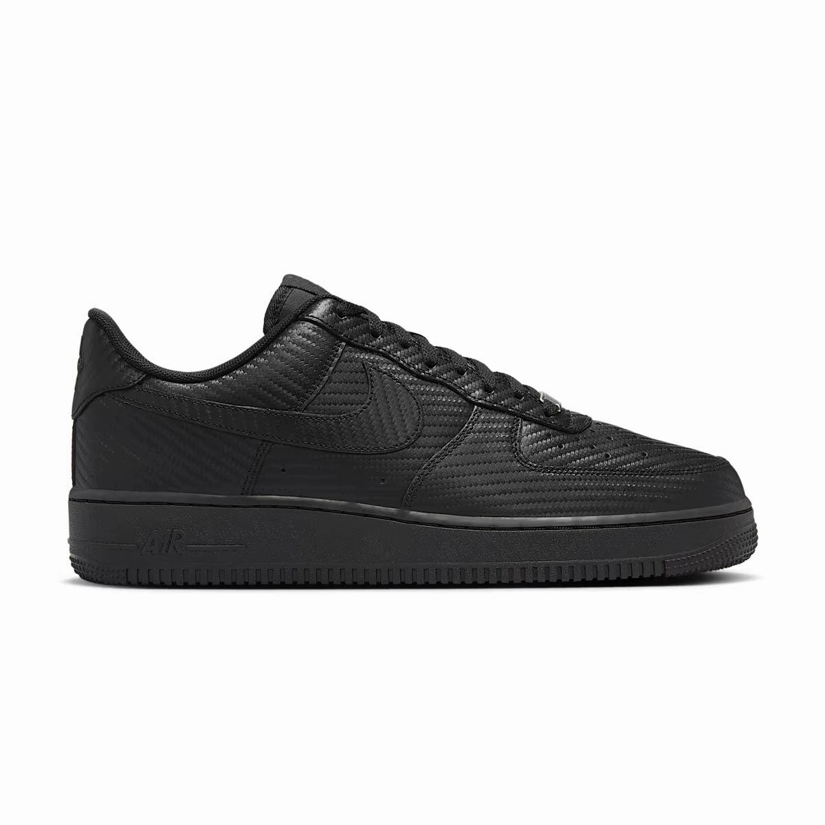 Air Force 1 '07 'Black Carbon Fibre' Vibrant Look silhouette