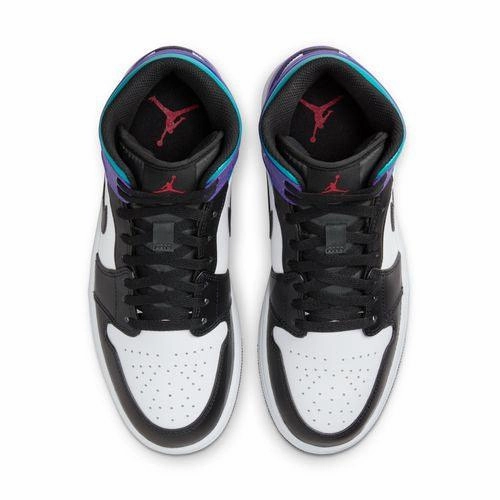 Air Jordan 1 Mid 'Aqua Purple' most hiking fashionable user