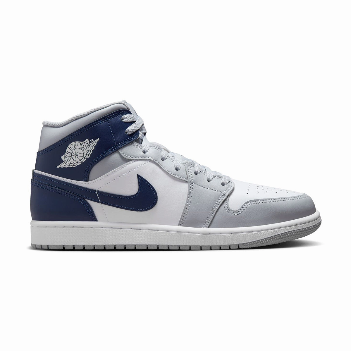 Air Jordan 1 Mid 'Wolf Grey Midnight Navy' football players - specific functions