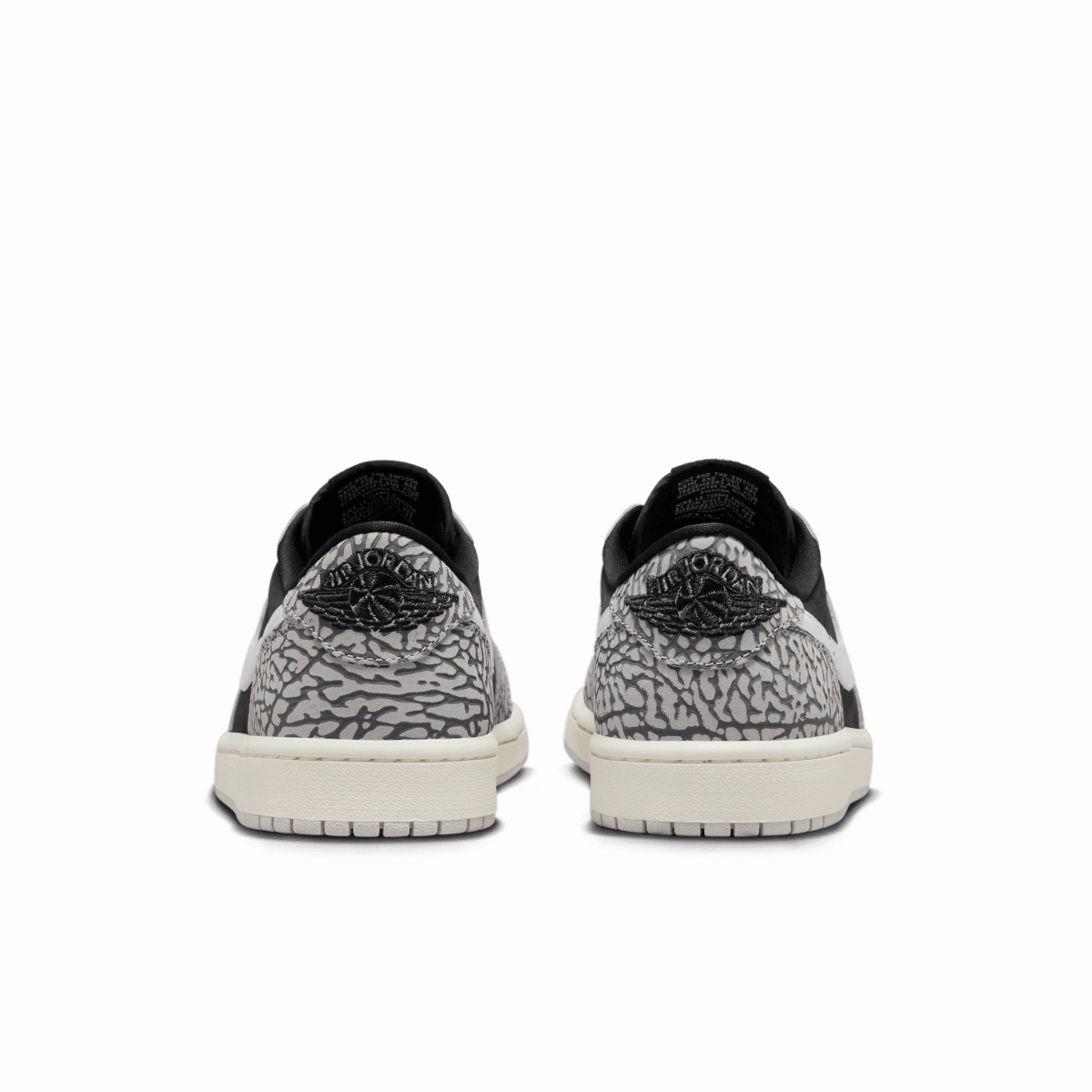 Air Jordan 1 Retro Low OG 'Black Elephant' Thermal Regulation Layer Anti Fatigue Midsole