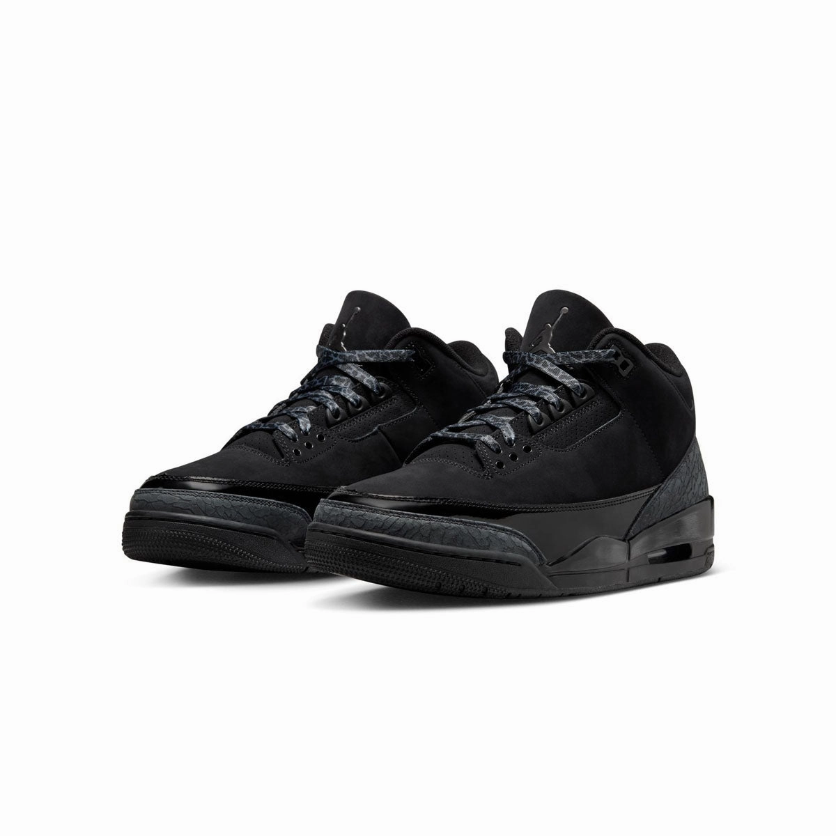 Air Jordan 3 Retro 'Black Cat' adjustable user Heel Cushioning Technology