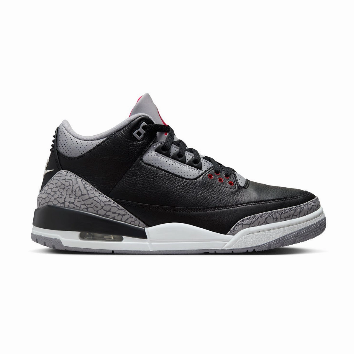 Air Jordan 3 Retro 'Black Cement' Traction Sole comfort - level