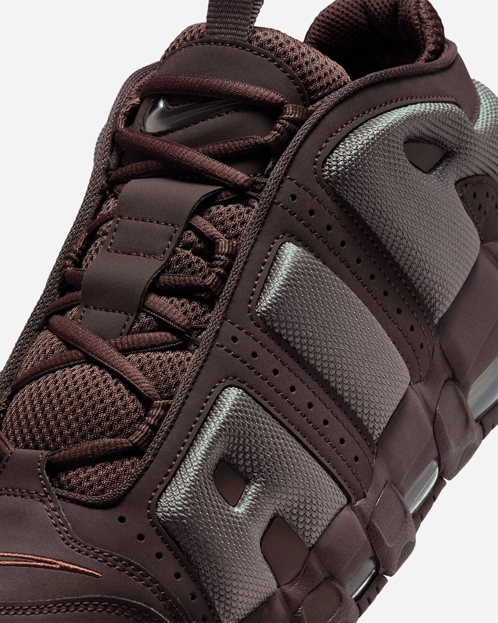 Slim Style Moisture Wicking Textile Air More Uptempo Low 'Baroque Brown/Cave Stone'
