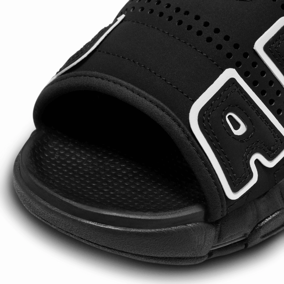 Air More Uptempo Slide 'Black' Fitted Design