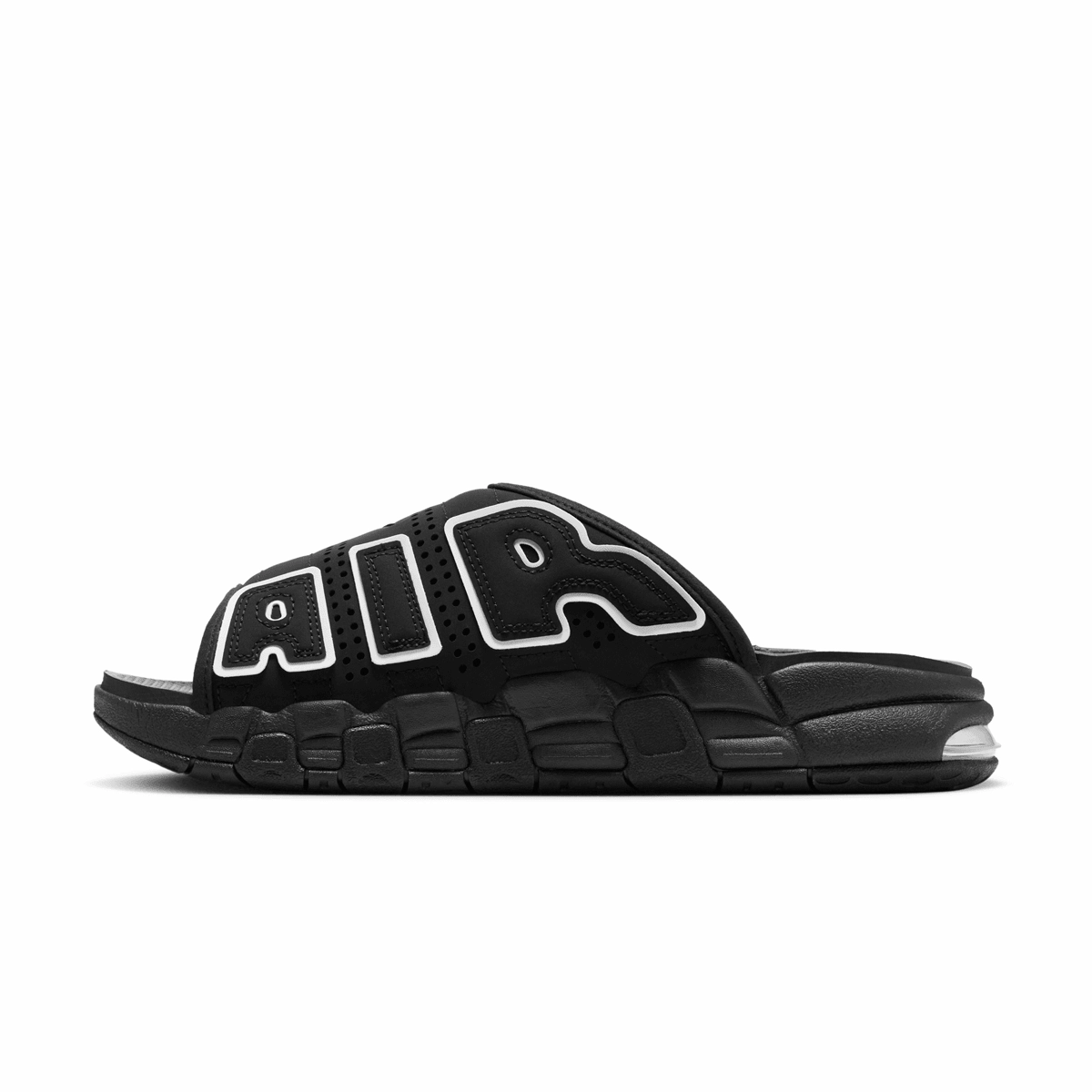 football players' protection Recycled Outsole Components Air More Uptempo Slide 'Black'