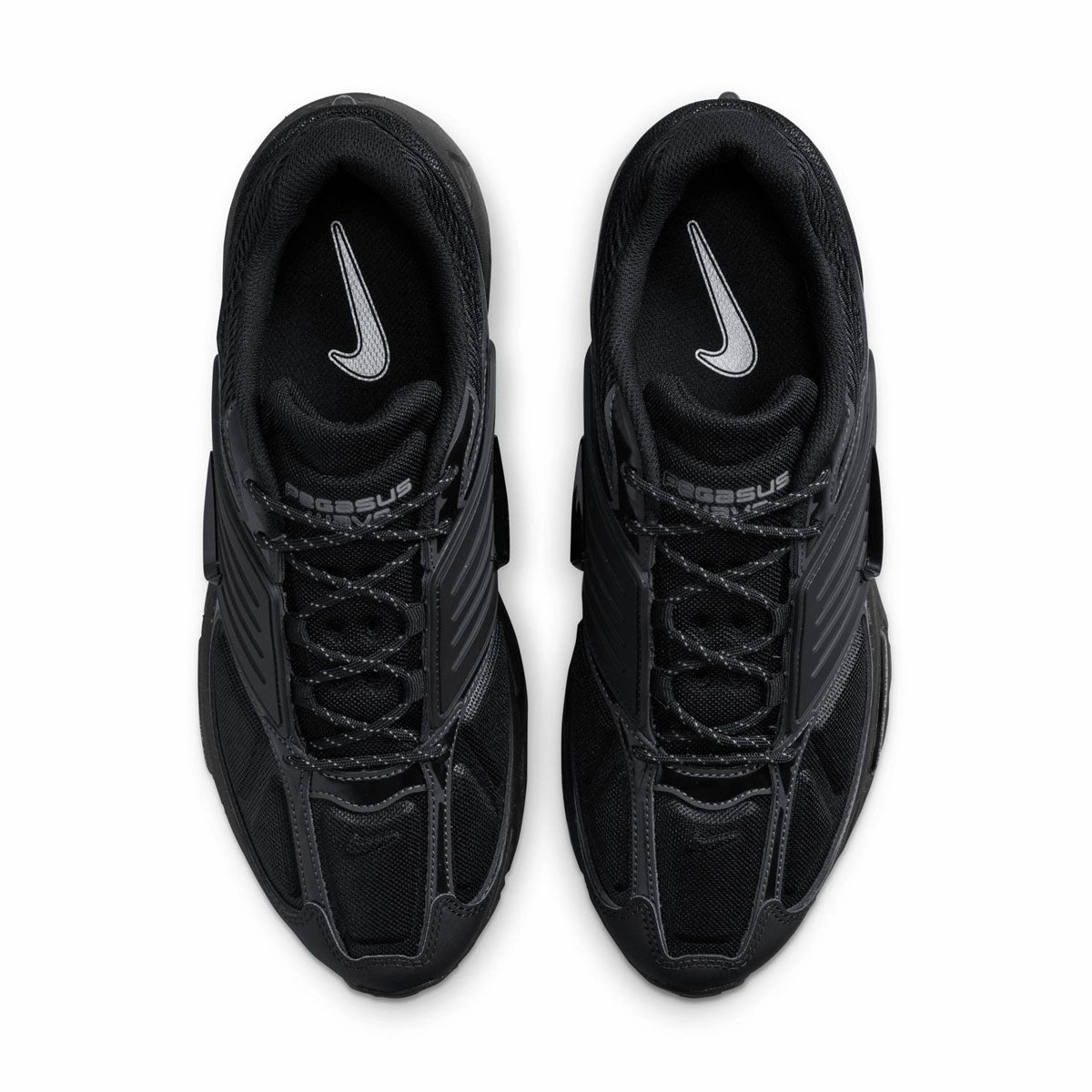 Air Pegasus Wave 'Black Metallic Silver' Cushioned arch most pool