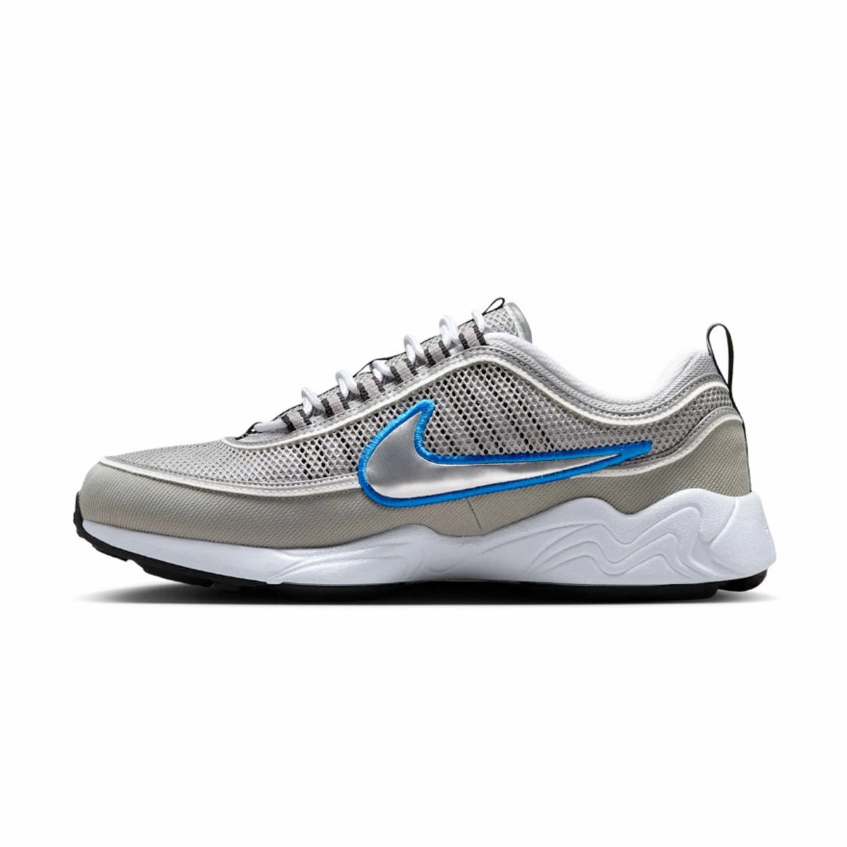 Air Zoom Spiridon SP 'Metallic Silver Signal Blue' casual dressers' slip - ons Reflective Safety Details