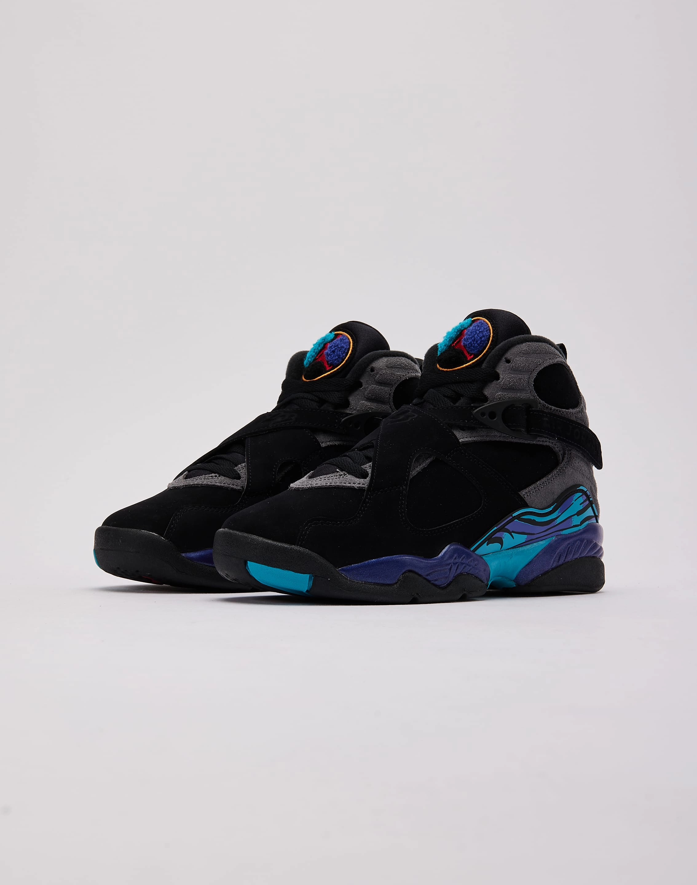 Jordan Air Jordan 8 Retro 'Aqua' Grade-School High Fit Seamless Upper Construction