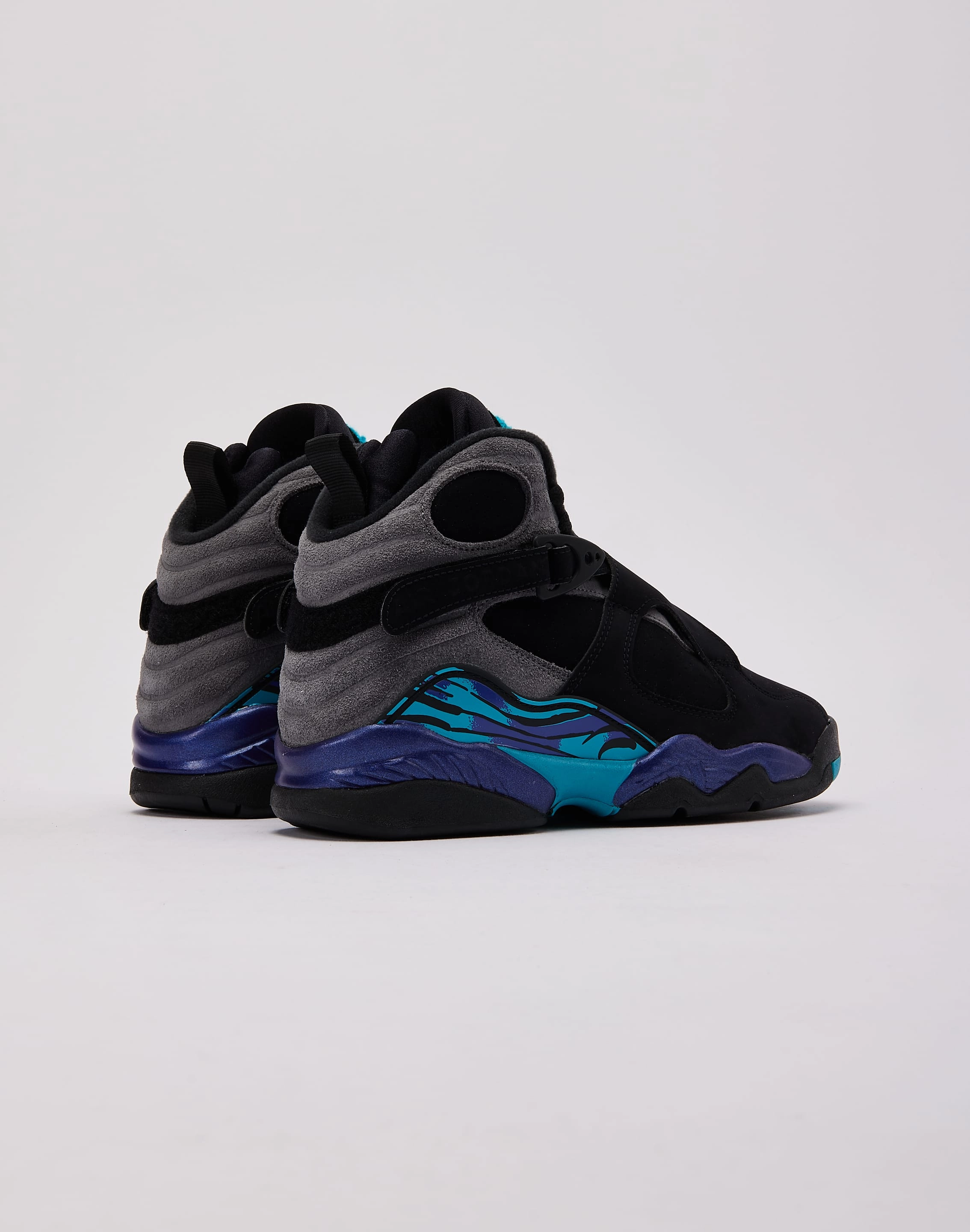 Lace   Up Closure Jordan Air Jordan 8 Retro 'Aqua' Grade-School