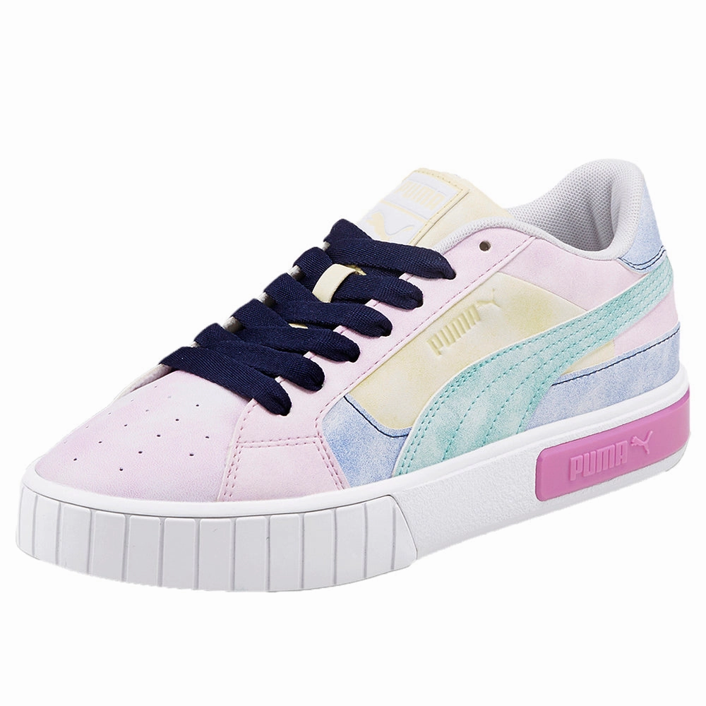 All-weather lining Adjustable Closure Cali Star Tie Dye Lace Up Sneakers