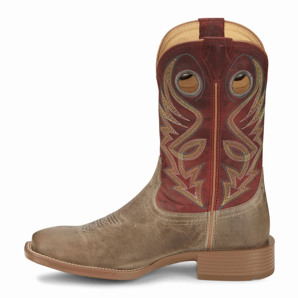 lace up closure Ultimate Durability Pickett 11 Inch Square Toe Cowboy Boots