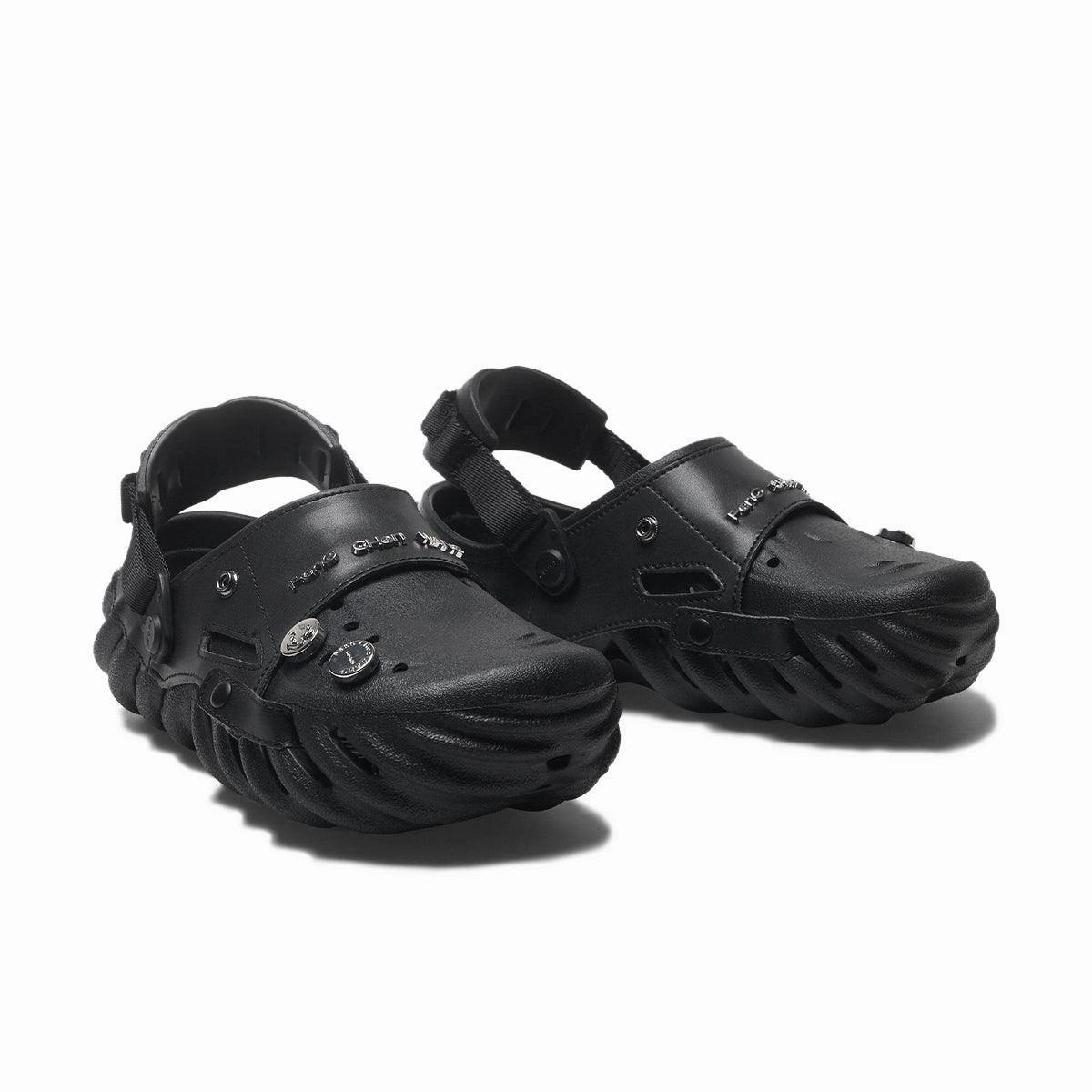   Crocs 2-In-1 Echo Clog 'Black' Air Circulation Design geometric