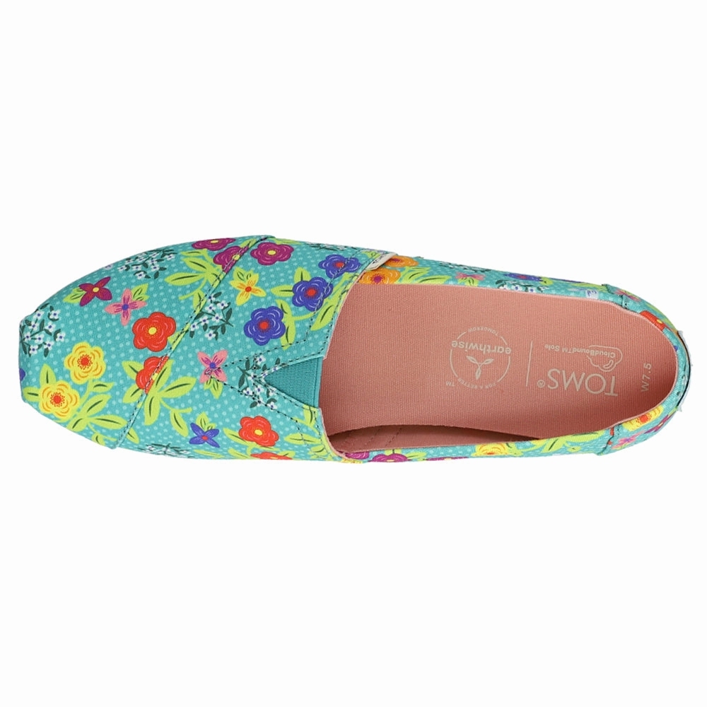 High-top most classic Alpargata Floral Slip On Flats
