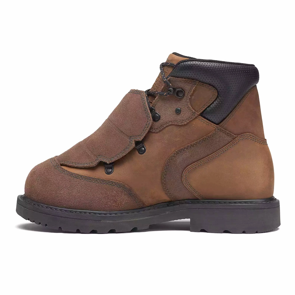 Ambridge 6 inch Ext Met Electrical Hazard Composite Toe Work Boots Rugged Build Shoes