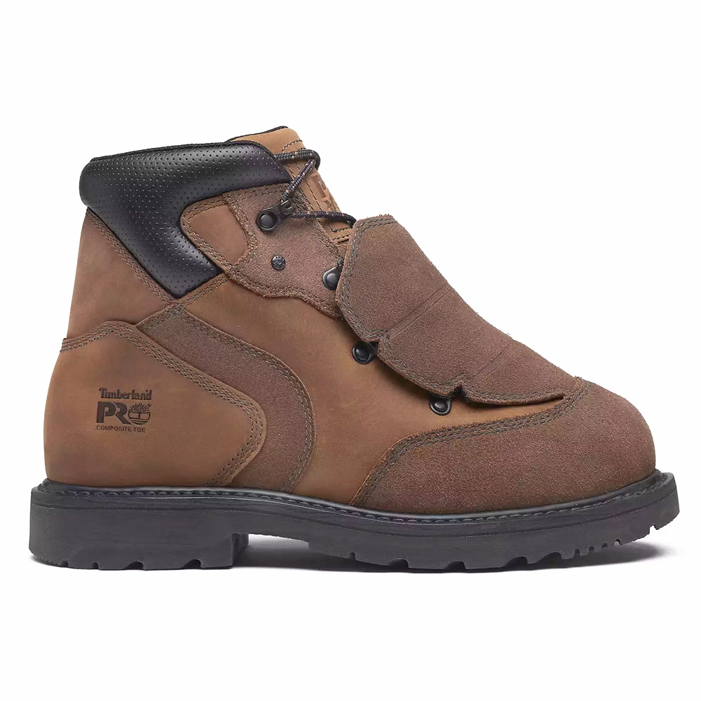 Wear resistant Impact Absorbent Ambridge 6 inch Ext Met Electrical Hazard Composite Toe Work Boots