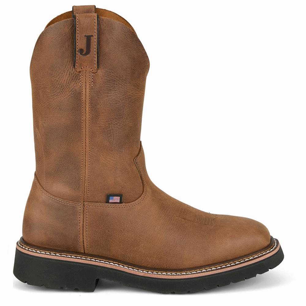 Ames 11 Inch Steel Toe Work Boots Comfort Fitting waterproof