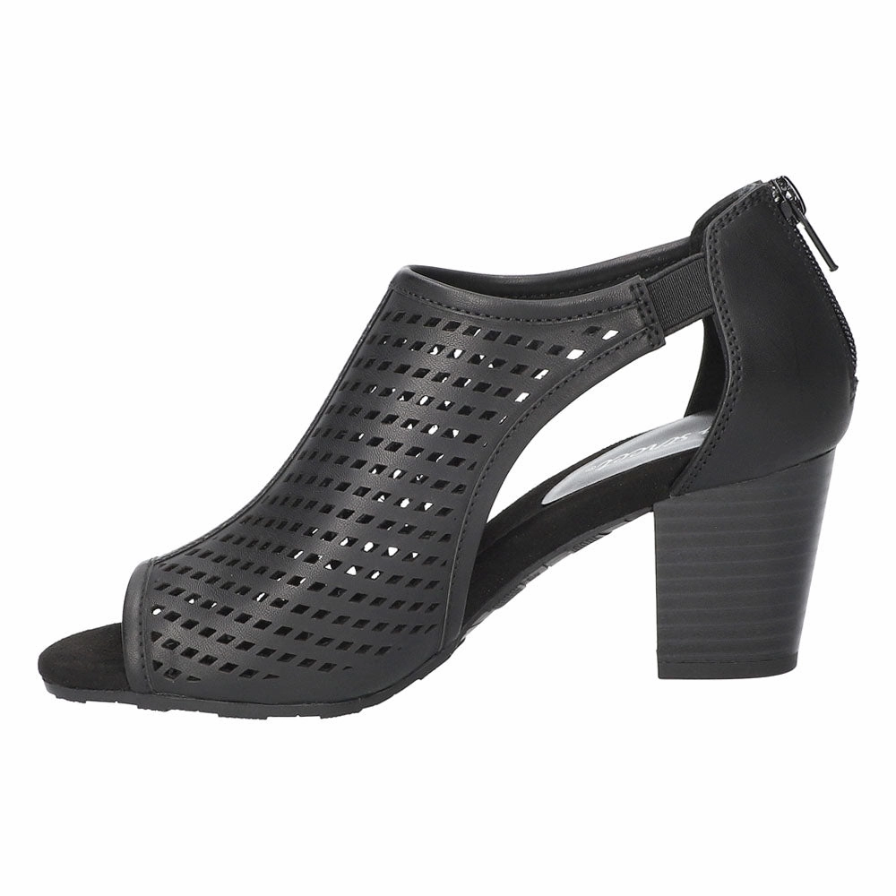 pattern - style Amiri Cut Out Block Heel Sandals