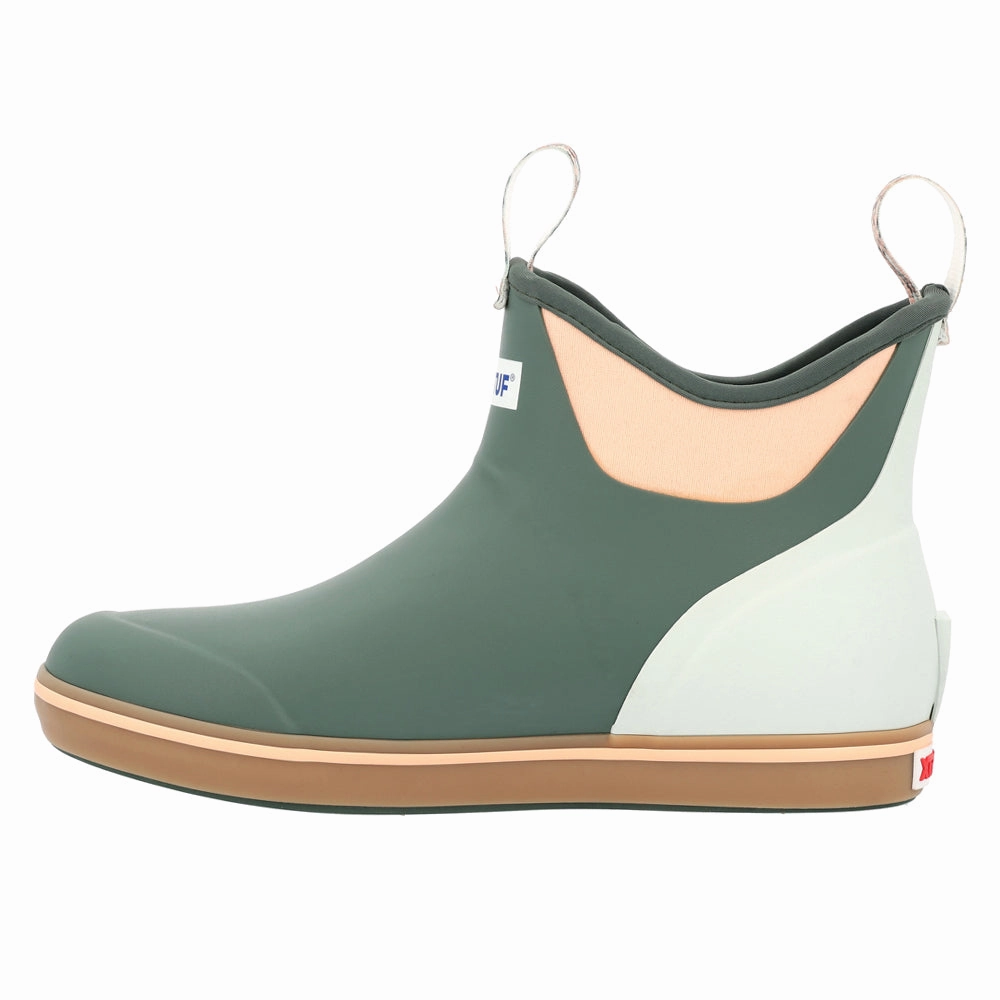 Padded collar Ankle Deck Pull on Boots