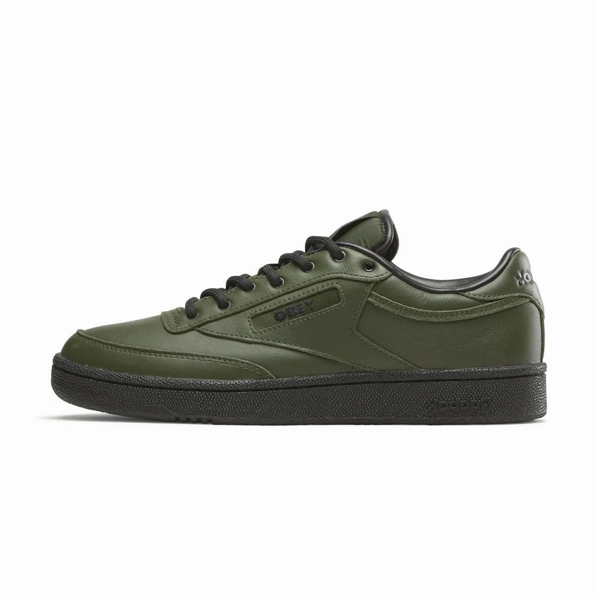 men's extra - extra - large Vegan Leather Upper   OBEY Club C 85 'Green Black Red'
