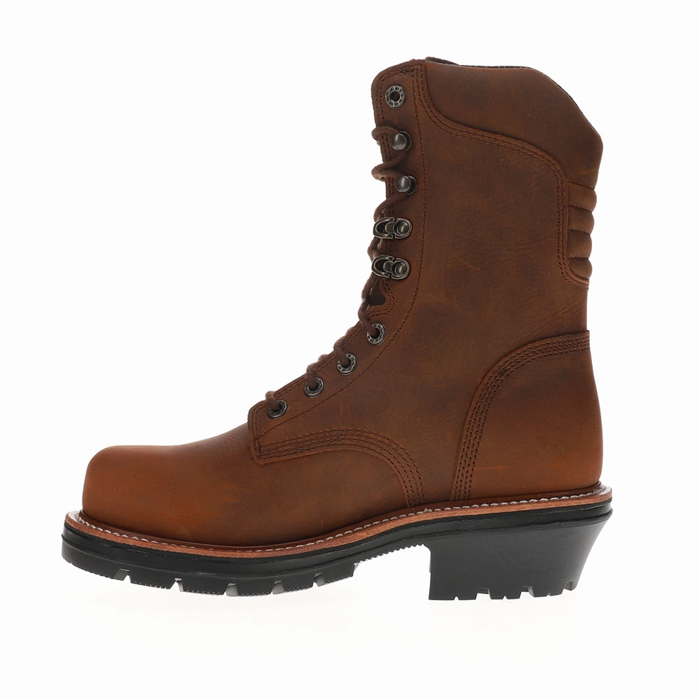 Thunderstruck 9 Inch Waterproof Nano Composite Toe Logger Work Boots Heavy Duty Flex