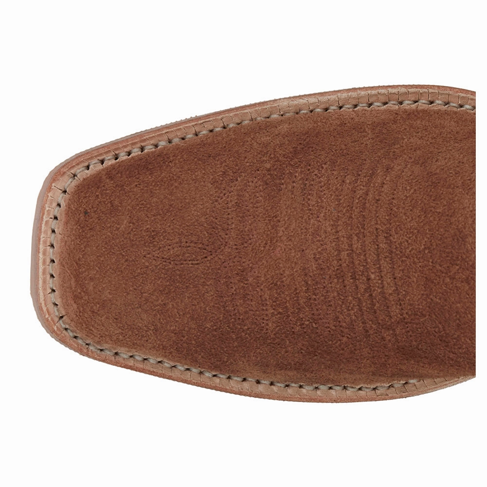 Fergus 11 Inch Roughout Square Toe Cowboy Boots Protective Cushioning Tight Fit