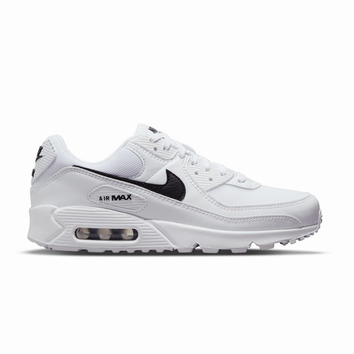 Wmns Air Max 90 'White Black' Smooth Inner Seam