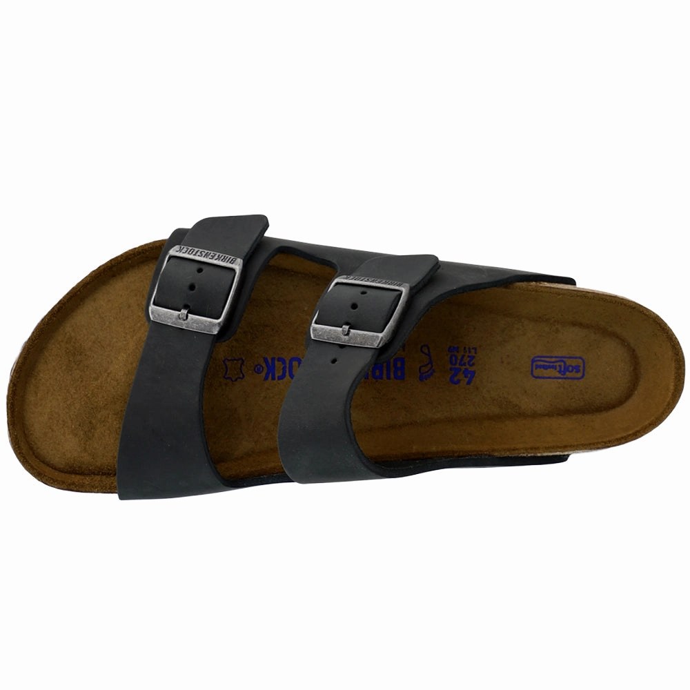 Open Toe Arizona Soft Footbed Oiled Leather Sandals