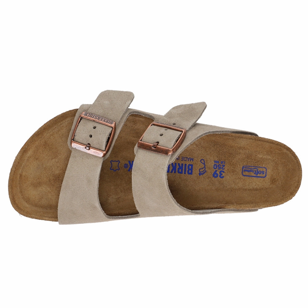 Arizona Soft Footbed Suede Leather Sandals Slip Resistant