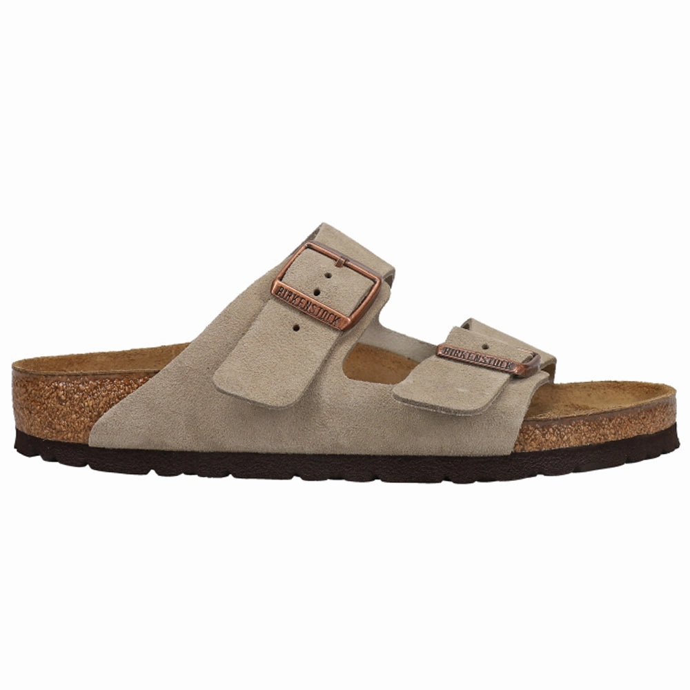 Arizona Soft Footbed Suede Leather Sandals Timeless Lifestyle Slides All Day Comfort